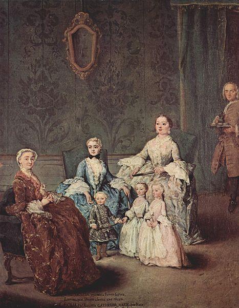 Pietro Longhi Portrat der Familie Sagredo oil painting image
